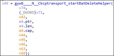 IDA view showing NoisyS0cks main functions, including service execution and scheduled task creation routines