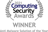 2021 Computing Security Awards WINNER badge