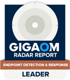 GigaOm Radar Report Endpoint Detection & Response Leader badge