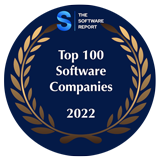 The Software Report Top 100 Software Company of 2022 Badge