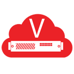 Icona di cloud e firewall virtuali