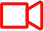 Red video camera icon