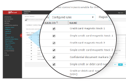 Screenshot: Data Loss Prevention