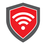 WIPS icon: Wi-Fi symbol on top of a shield