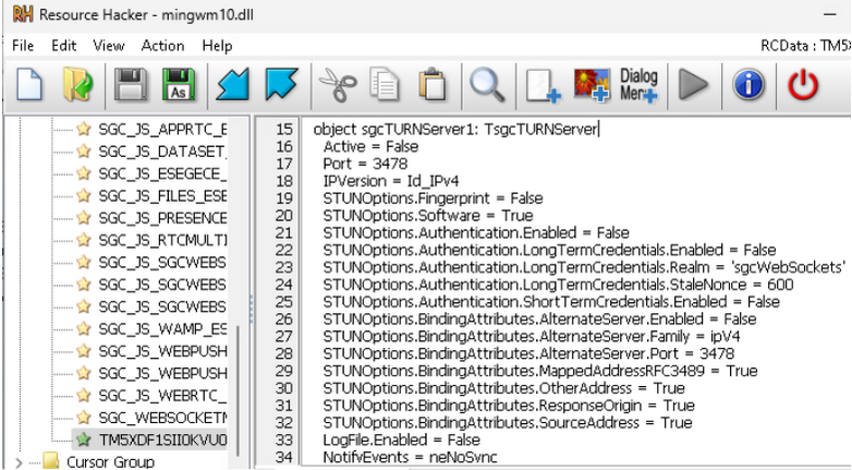 PE32 file analysis showing a 32-bit Windows DLL compiled with Embarcadero Delphi 11.0 Alexandria and written in Object Pascal.