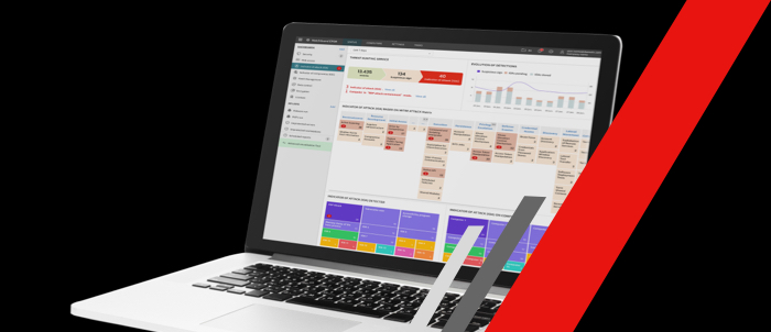 WatchGuard EPDR dashboard displayed on a laptop screen