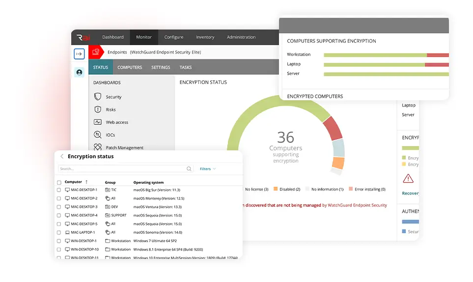 WatchGuard Full Encryption features in WatchGuard Cloud