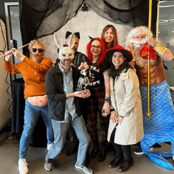 WatchGuard employees in Halloween costumes