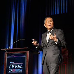 HoJin Kim presenting at SKO