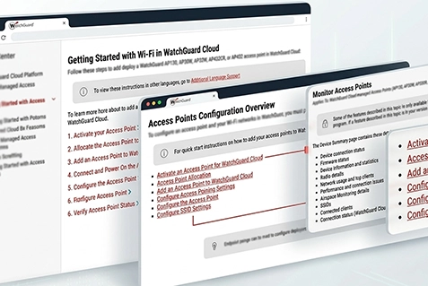WatchGuard Endpoint Security help pages