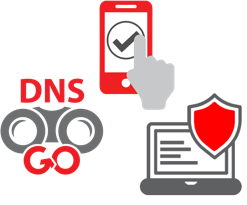 Icônes WatchGuard DNSWatchGO, AuthPoint et Endpoint Security