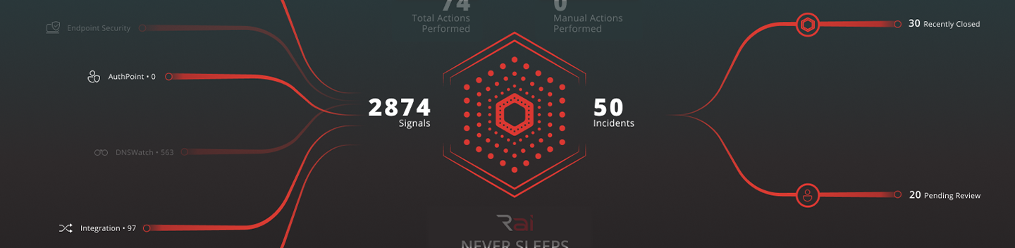 WatchGuard Rai dashboard screen