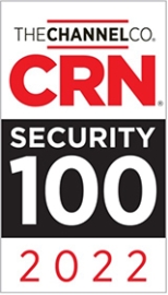 CRN Security 100 2022 award badge