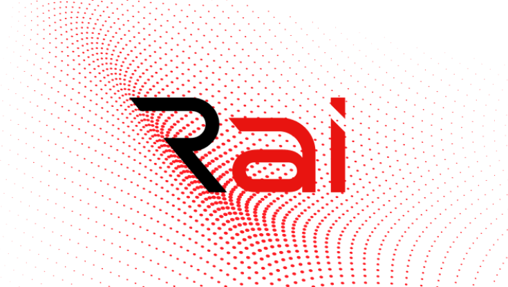 Red Ai text and dots
