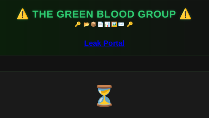 The Green Blood Group DLS Landing Page