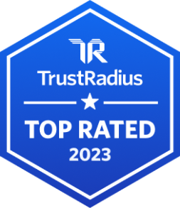 TrustRadius Top Rated 2023 Badge