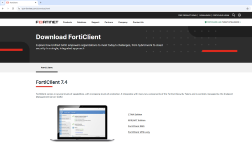 Fortinet  doppelganger webpage