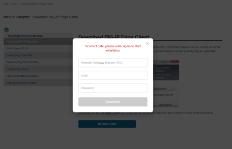 F5 BIG-IP Client spoofed error