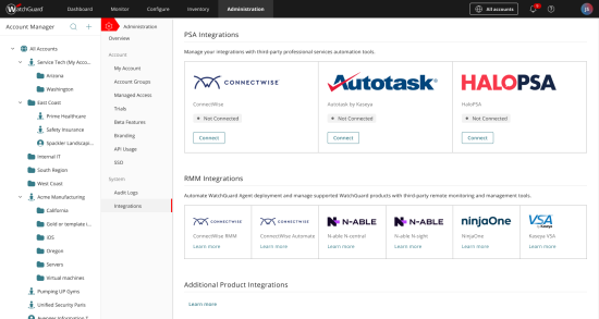 PSA Integrations with WGC