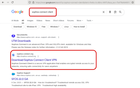 Sophos SEO poisoning