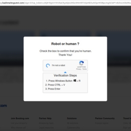 Screenshot of the phishing dialog