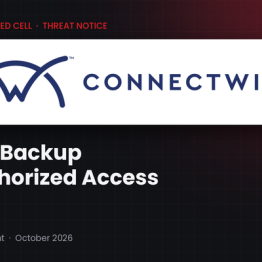 Connectwise Cloud Backup Incident
