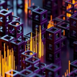 blog_image_Data cubes with light trails and cybersecurity concep