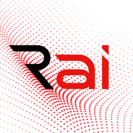 Red Ai text and dots