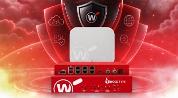 blog_image_WatchGuard AP340 on top of stack of red Firebox firewalls