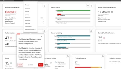 WatchGuard Cloud dashboard 