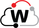 WatchGuard Logo inside a black, red and gray cloud