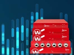 Pila di Firebox rossi davanti a uno sfondo blu digitale