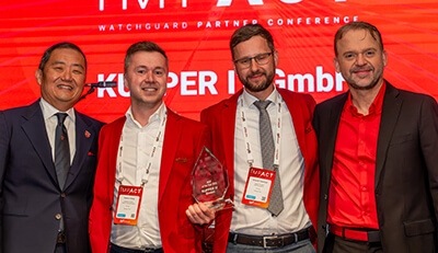 Kupper IT GmbH award winners with WatchGuard executives