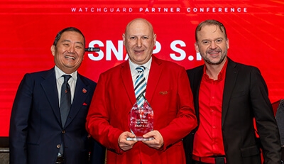 SNAP S.r.l. award winner with WatchGuard executives