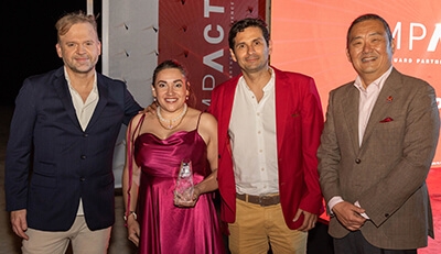 Tecnova Soluciones award winners with WatchGuard executives