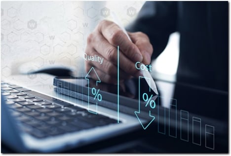 Person using a stylus on a tablet computer