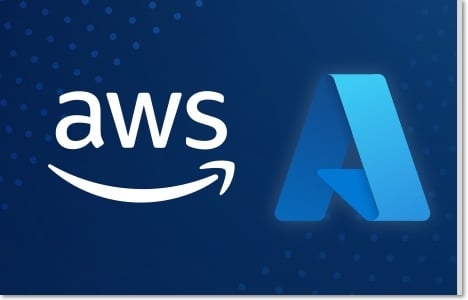 Amazon AWS and Microsoft Azure logos