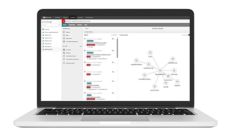 WatchGuard Endpoint Security dashboard on a laptop screen