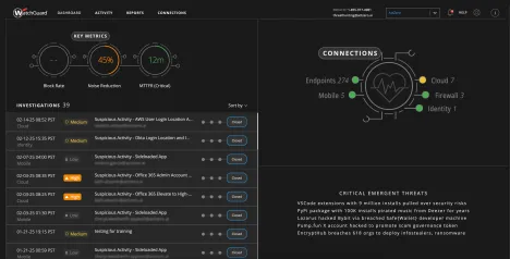 Enlarge WatchGuard MDR dashboard