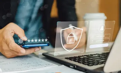 Using a phone to unlock a laptop