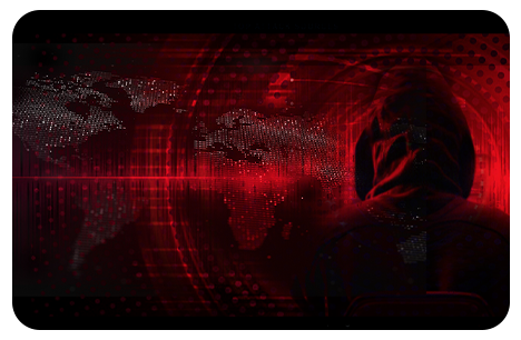 Red Cell Global Threat Report image of a hacker hoodie with red backgrounds