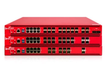 stack of new WatchGuard Firebox rackmount models