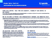 Panda Data Control