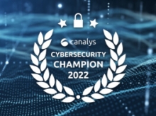Canalys Cybersecurity Champion 2022 award badge