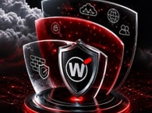 WatchGuard logo on an award statue