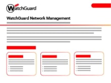WatchGuard Datasheet: Network Management