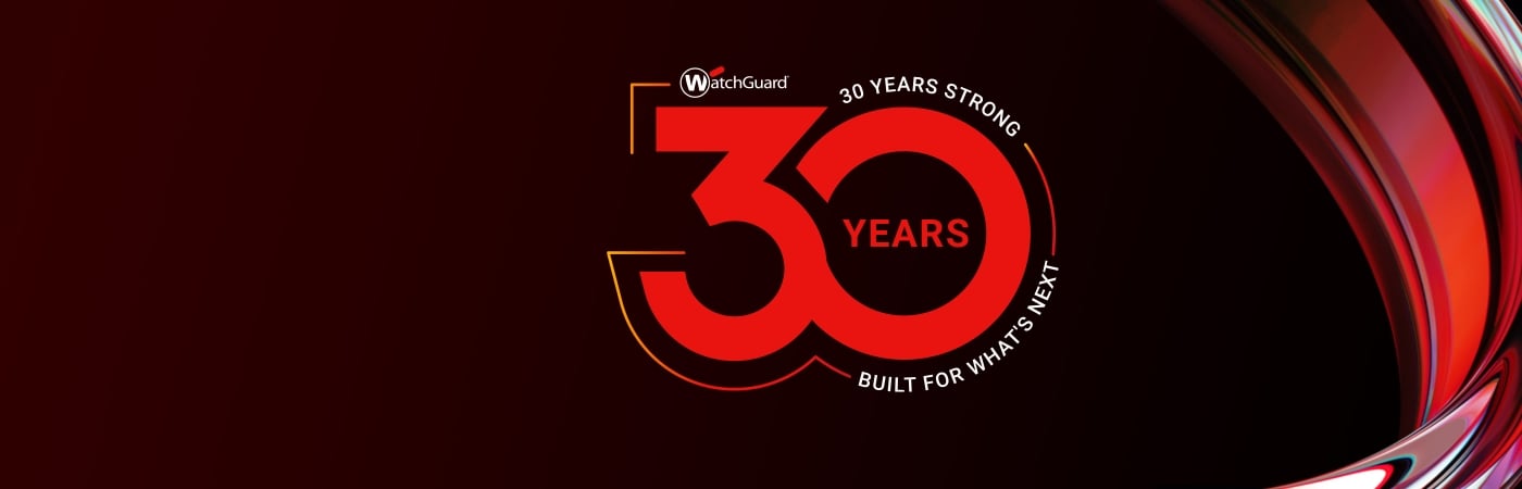 WatchGuard 30 years of innovation logo