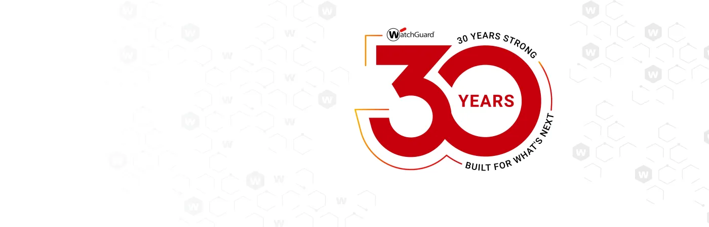 WatchGuard 30 Years of Innovation logo