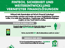 Miniatur: Infografik für FinTech, Sicherheit und und das Fortschreiten des damit verbundenen Finanzwesens