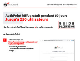 Miniature : Guide d'activation pour AuthPoint MFA
